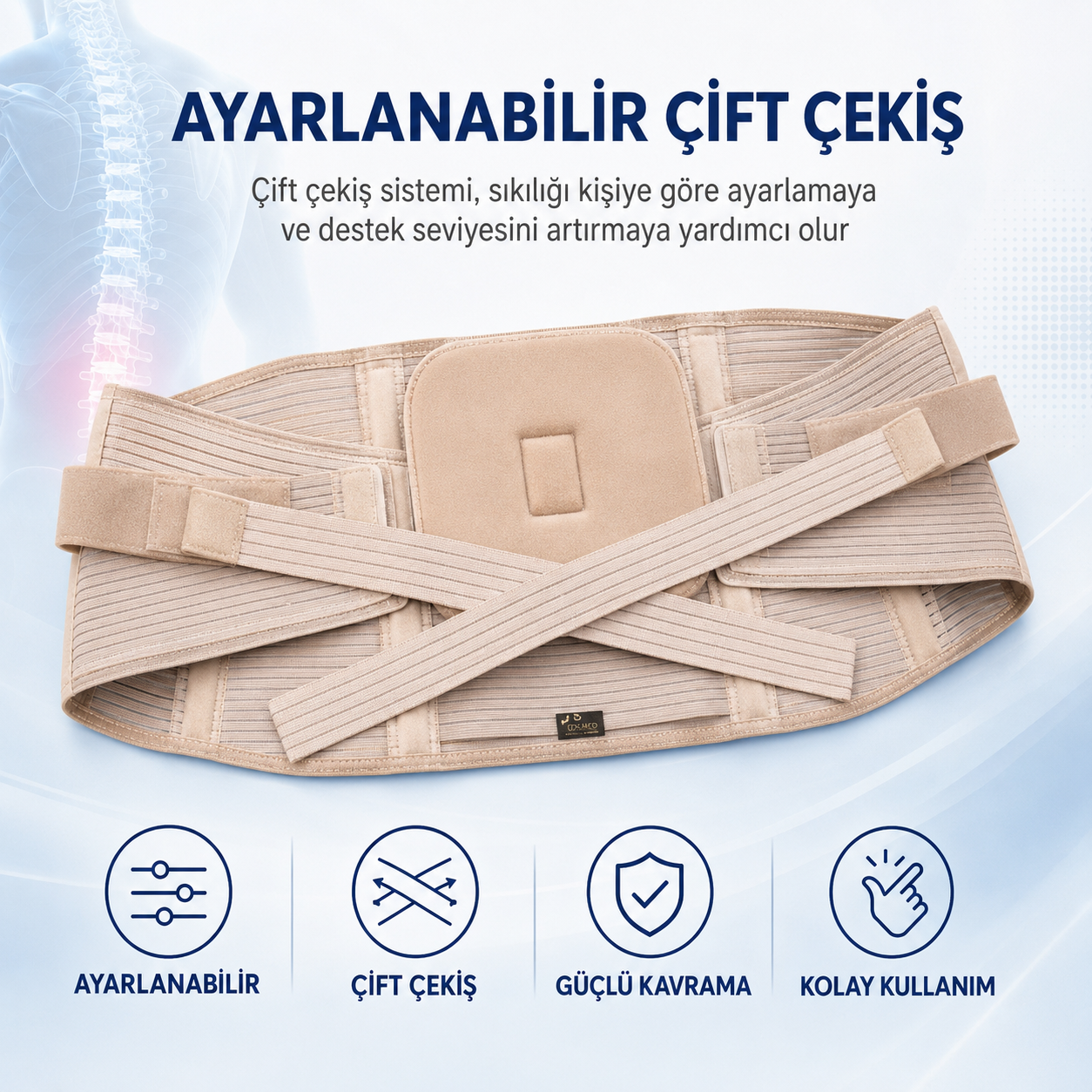 Fizyobel™ Premium Bel ve Omurga Destek Korsesi