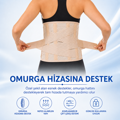 Fizyobel™ Premium Bel ve Omurga Destek Korsesi