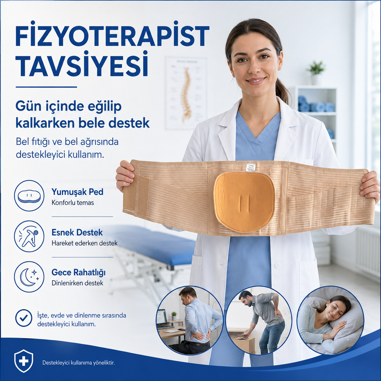 Fizyobel™ Premium Bel ve Omurga Destek Korsesi